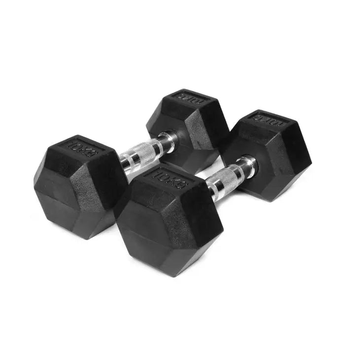 Gym Division Rubber Hex Dumbbells (Pairs)