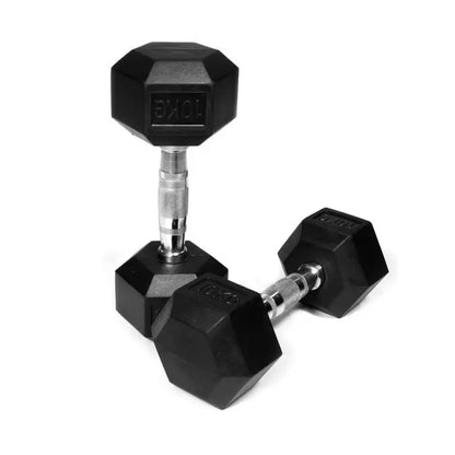 Gym Division Rubber Hex Dumbbells (Pairs)